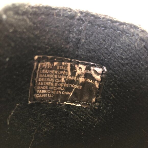 Dr. Scholl's Stacey Black Leather Block Heel Ankle Bootie Shoes Size 7.5 - Picture 10 of 14